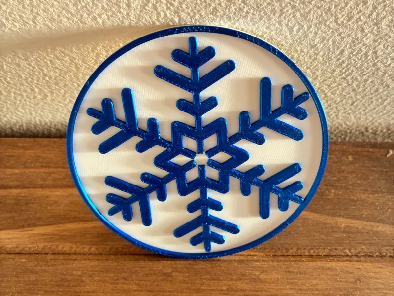 Snowflake coaster