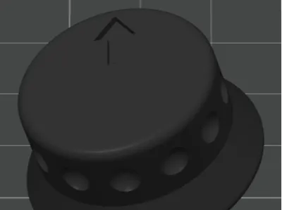 Candy stovetop gas knob