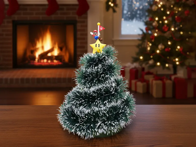 Easy Low cost Tinsel Christmas Tree