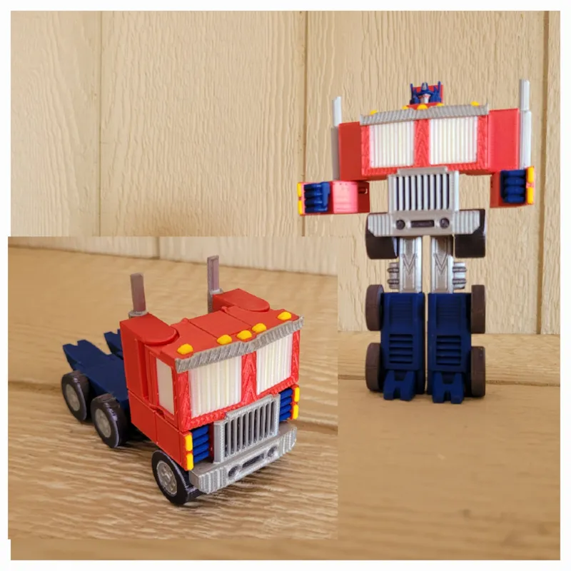 Transformable Truck Robot Print In Place