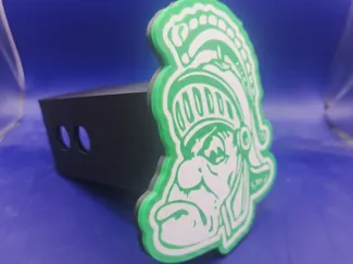 MSU Hitch Receiver Cover