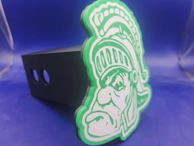 MSU Hitch Receiver Cover