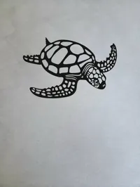 Tortue marine artistique murale — photo 5