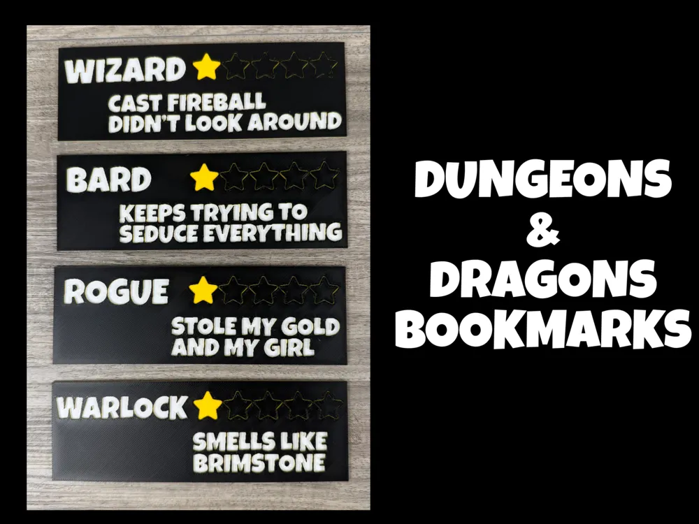 Dungeons & Dragons – One-Star Google Review Bookmark