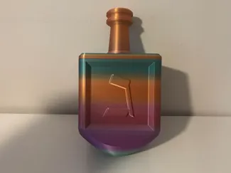 Large Dreidel for Hanukkah (screw top container)