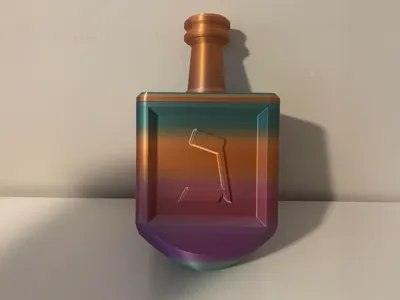 Large Dreidel for Hanukkah (screw top container)