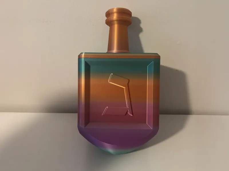Large Dreidel for Hanukkah (screw top container)