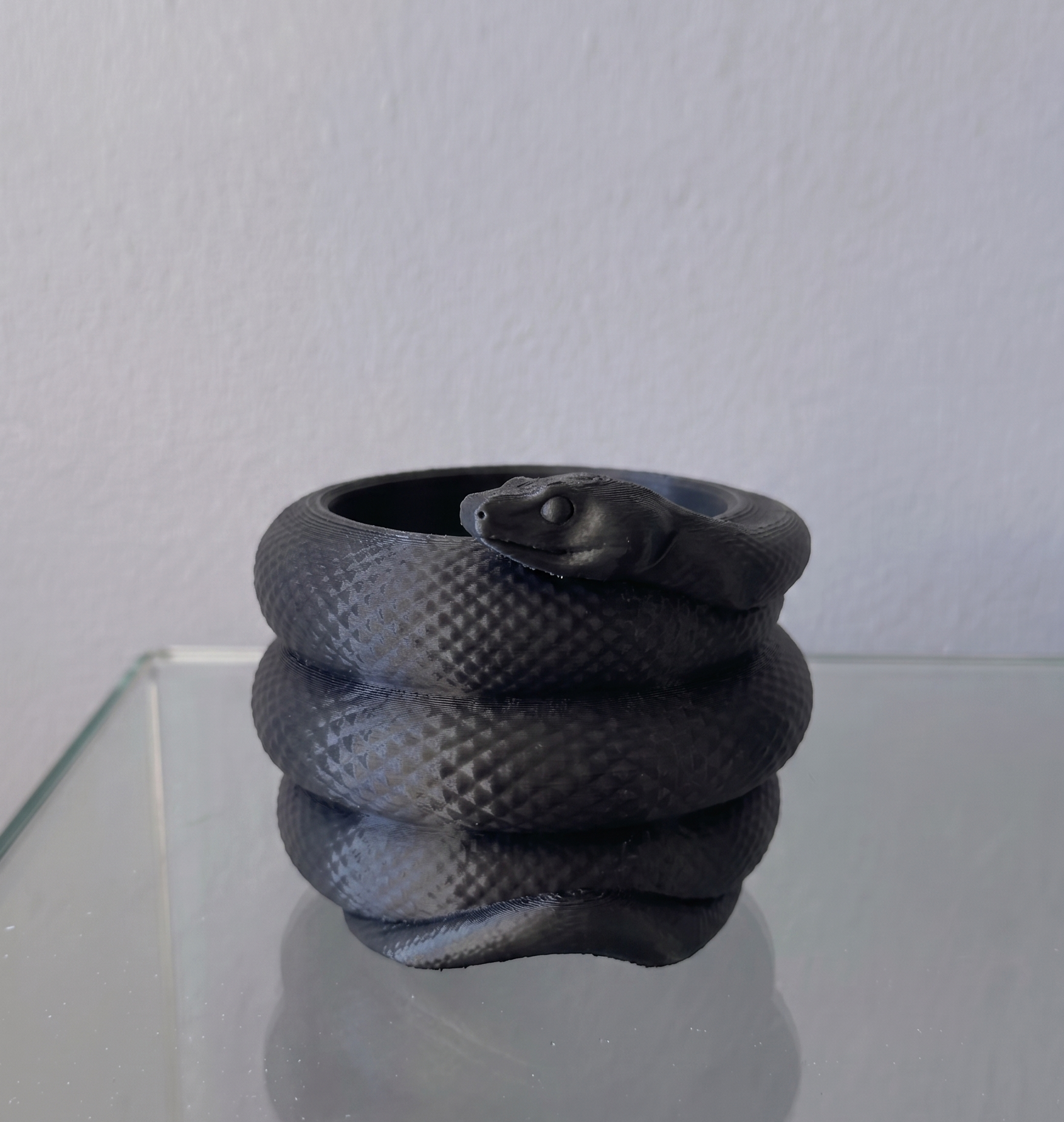 Miniatura 3 do modelo 3D Coiled Snake Planter Pot
