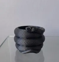 Pot de fleurs serpent enroulé — photo 4