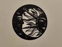 Décoration murale lune et soleil — photo 1