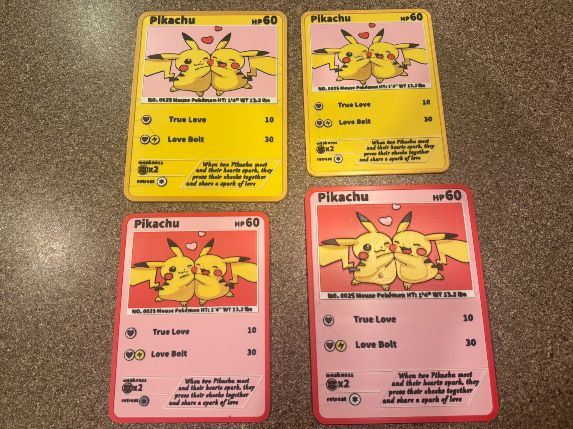 Pikachu Lovers Card