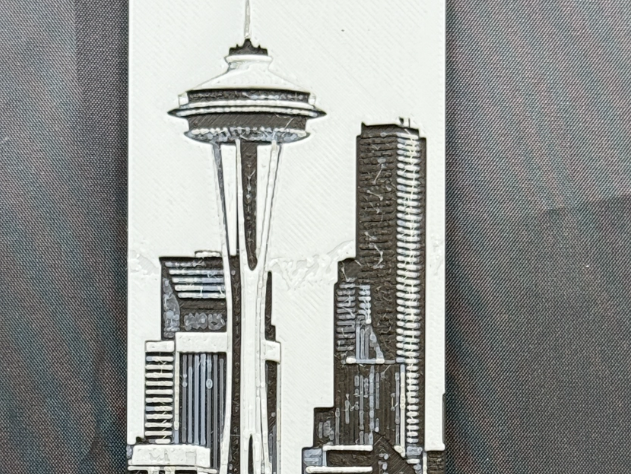 Seattle Space Needle Bookmark Landmark HueForge