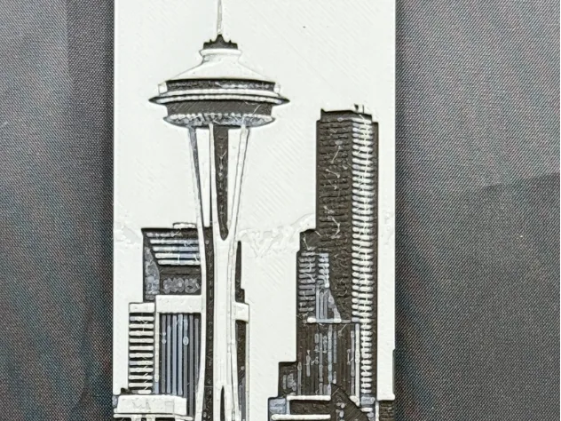 Seattle Space Needle Bookmark Landmark HueForge