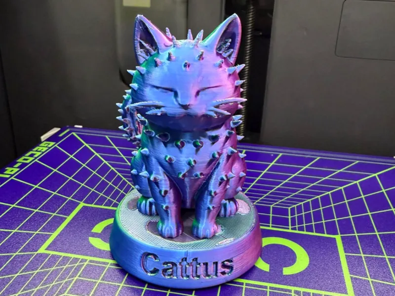 Cattus " Kaktus Katze " Statue