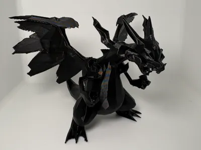 Low Poly Mega Charizard X