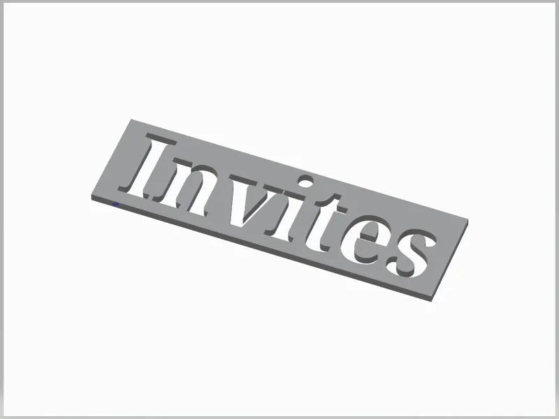 Invites Fridge magnet
