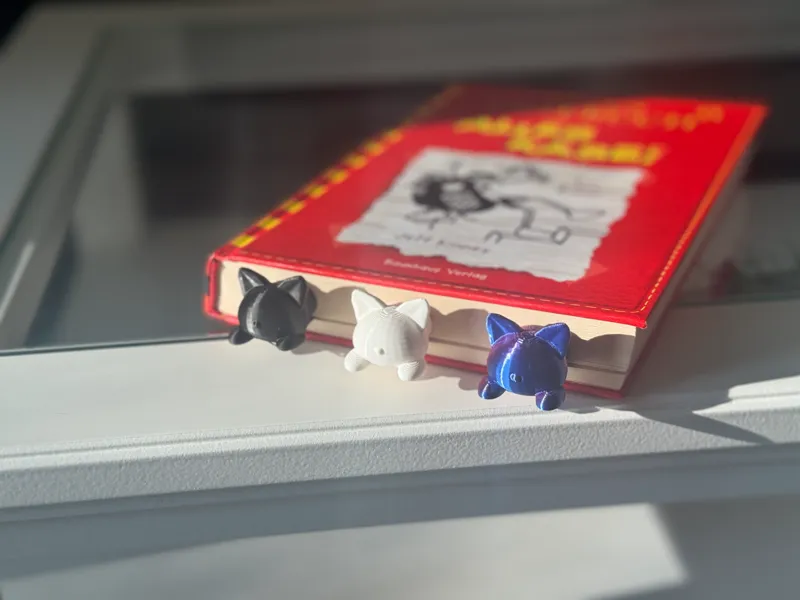 Cute Cat Bookmark for kids and cat lovers