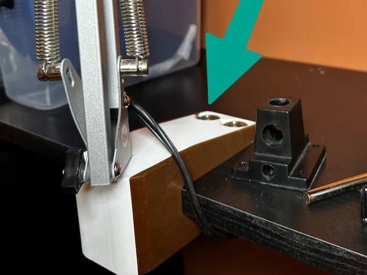 Bracket for Mounting Architect Lamp to shelf, desk
