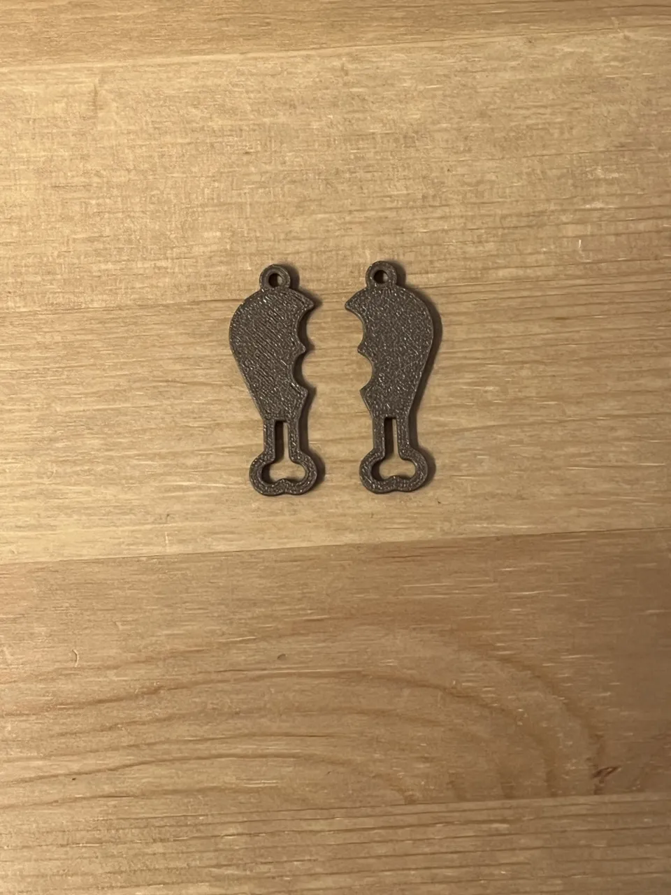 chicken earrings view 2