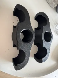 0.2mm layer, 2 walls, 15% infill, NO support needed