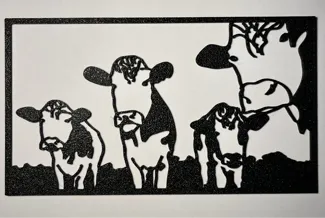 Wall art Cows
