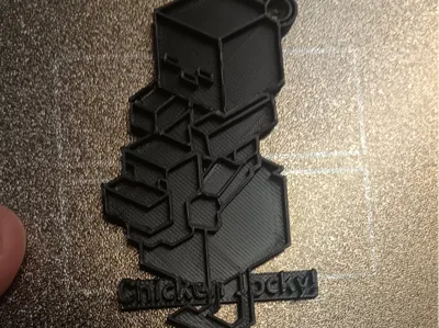 Chicken Jockey key chain  V1