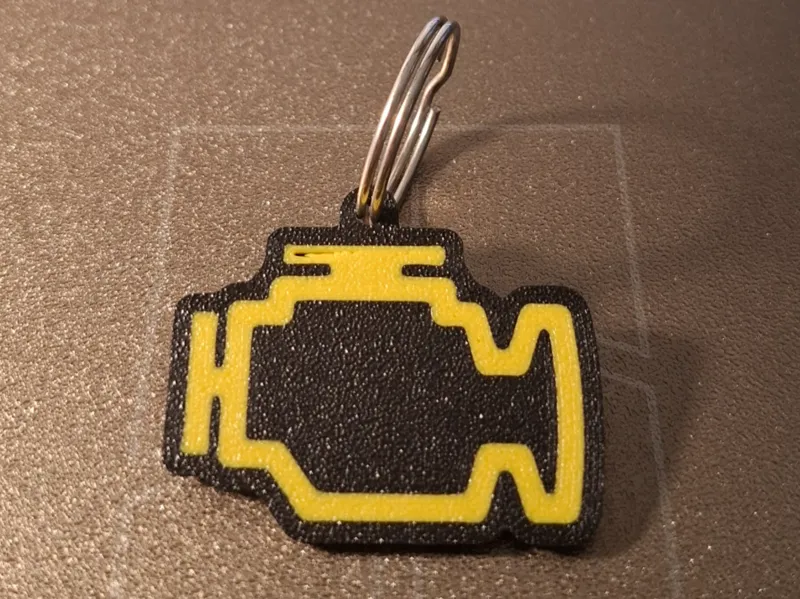 Check Engine Keychain