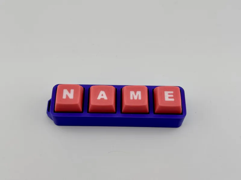 fidget clicker with alphabet