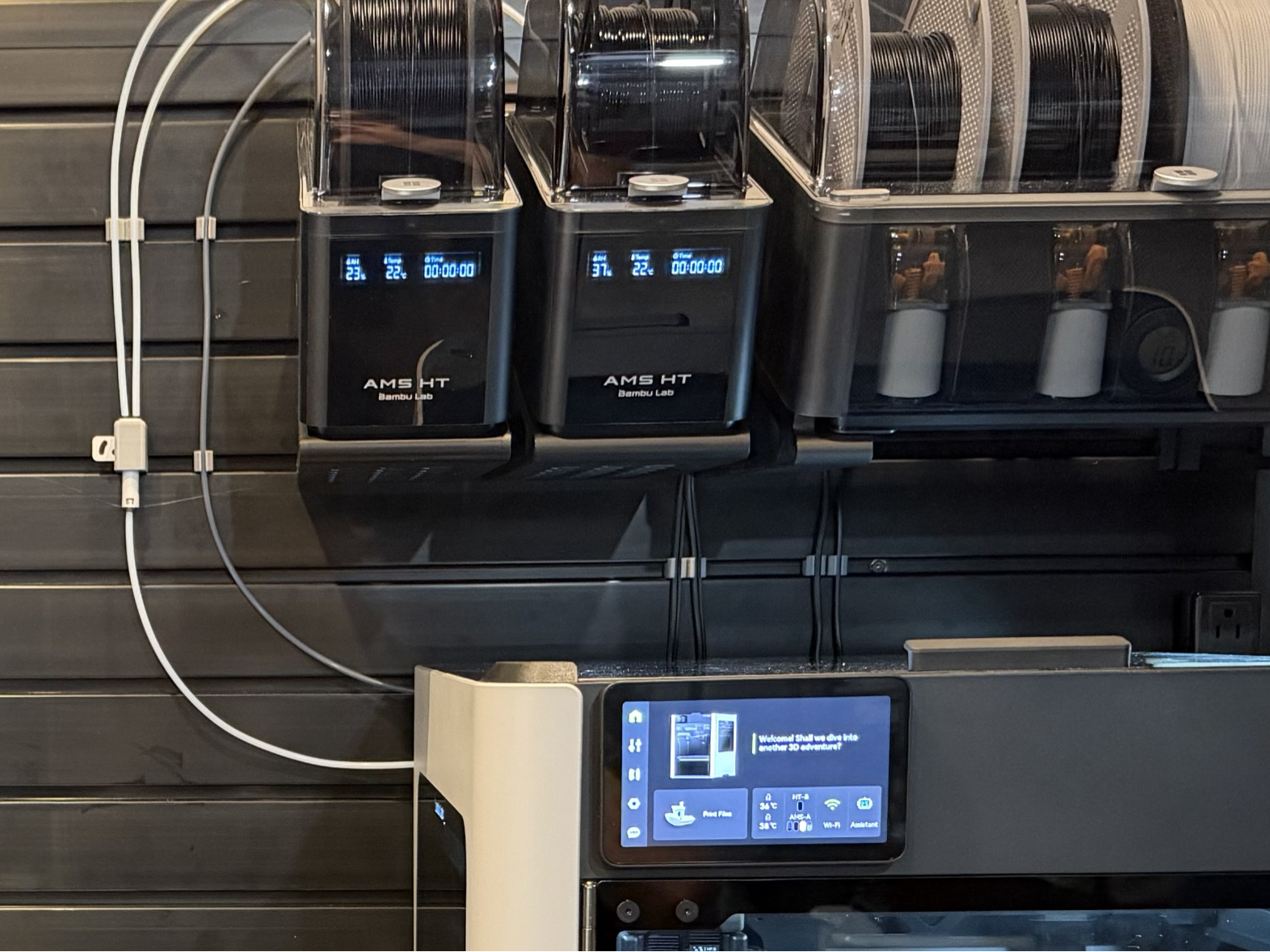 Slat Wall - PTFE & Power Cable Management