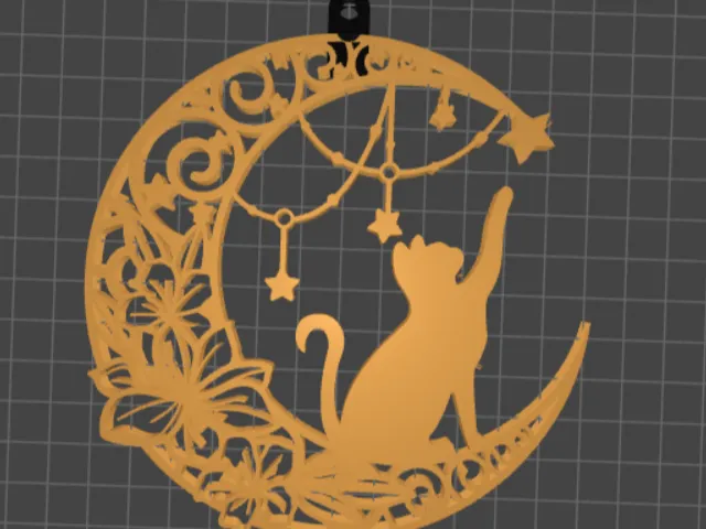 Cat Keychain with hook
