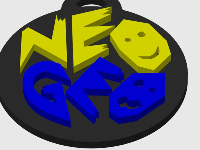 Neogeo logo keychain