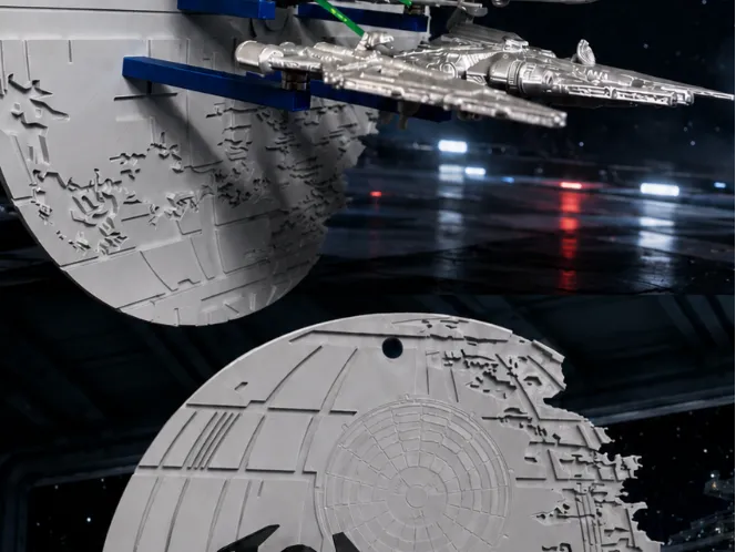 star wars death star ship display