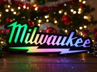 Milwaukee LEDSign Illuminated Logo with RGB Effect