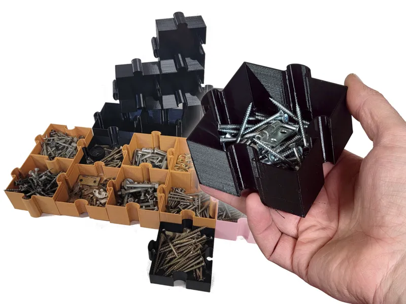 screw organizer puzzle tray 