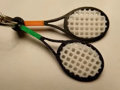 Tennis Racket Keychain