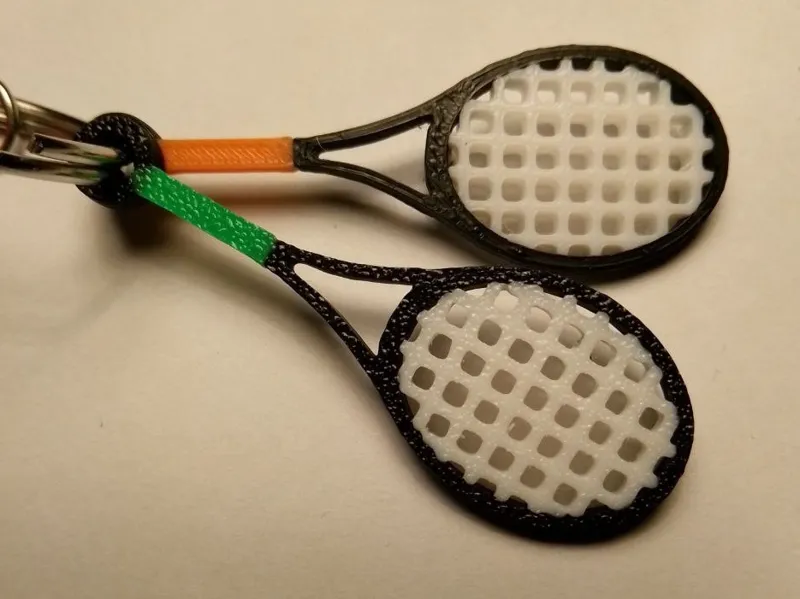 Tennis Racket Keychain