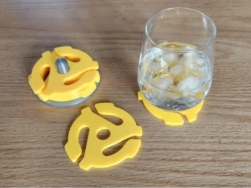 Retro Oversize 45RPM Coasters