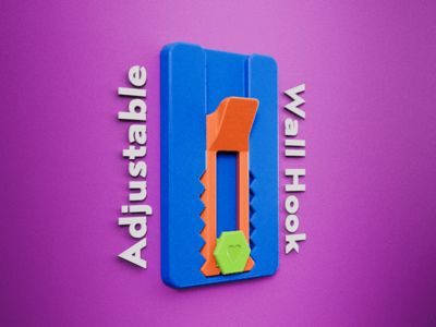Adjustable No Nail Picture Hook - Print Optimised