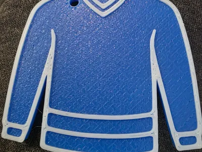 Blank Hockey Jersey Keychain