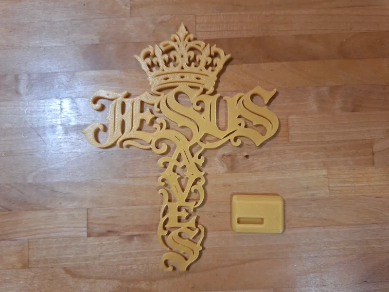 Jesus Saves Cross with base.