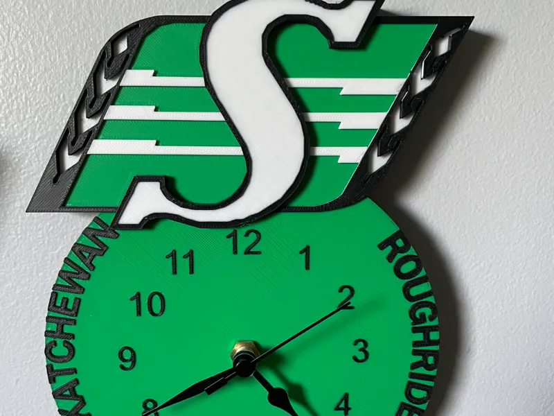 Saskatchewan Roughriders Clock