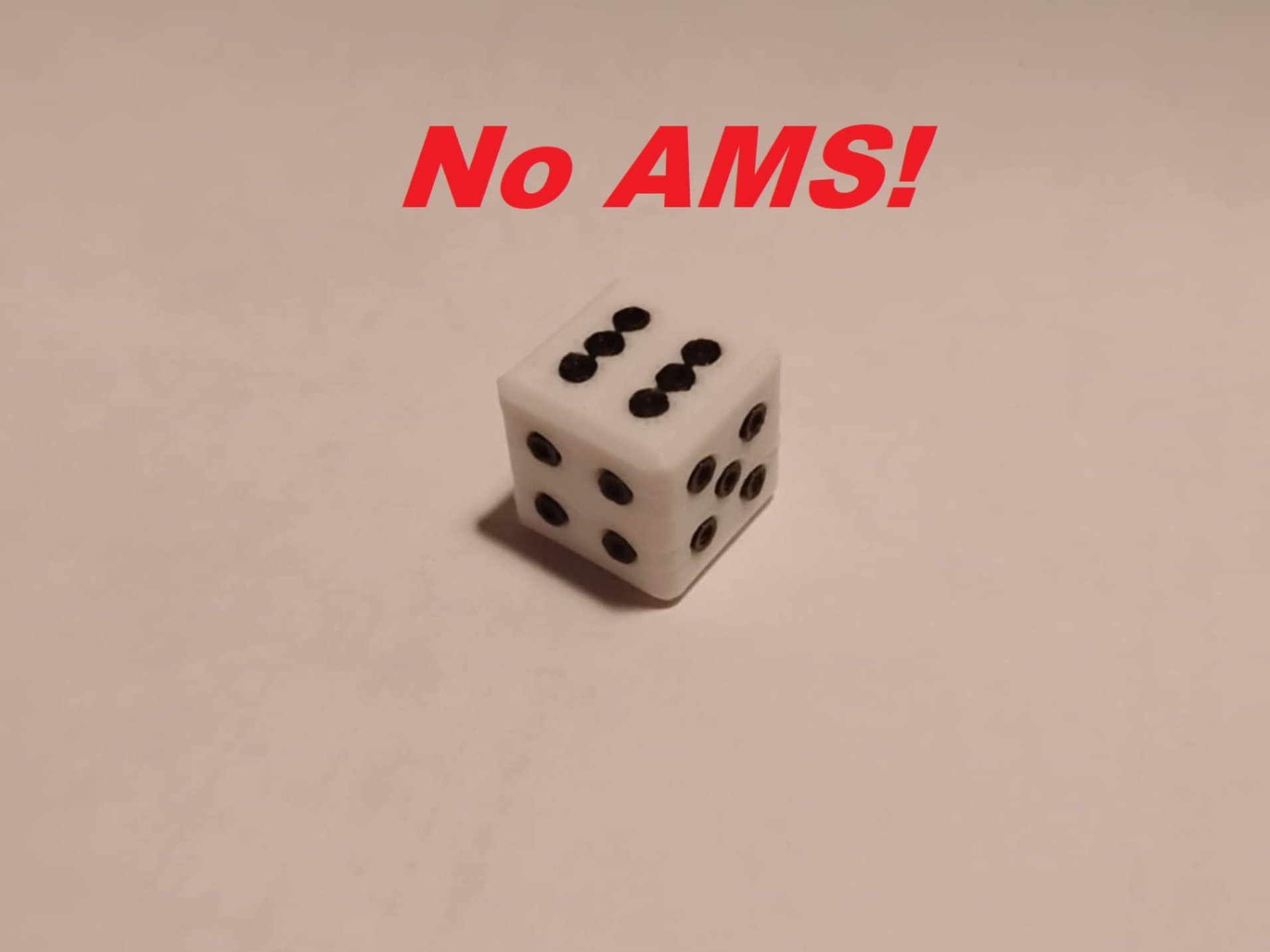 Cheaters 6 sided die 2 multicolor (No AMS!)