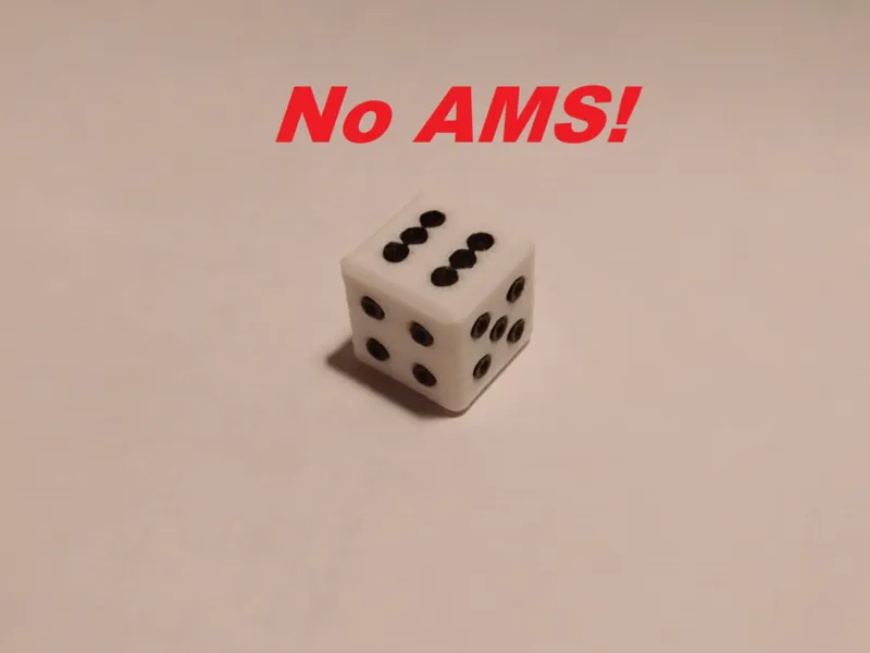 Cheaters 6 sided die 2 multicolor (No AMS!)
