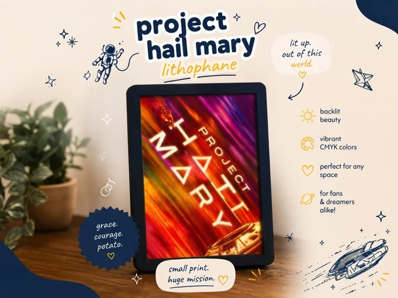 Project Hail Mary CMYK Lithophane