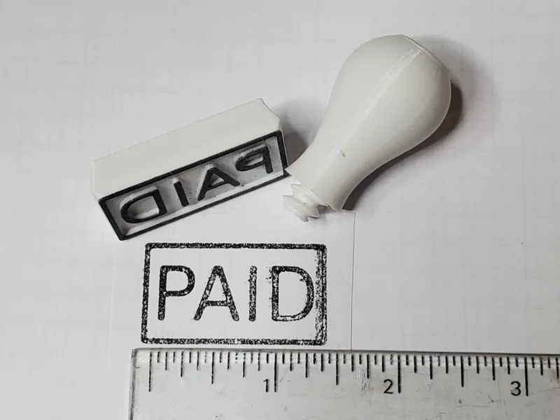 PAID Stamp