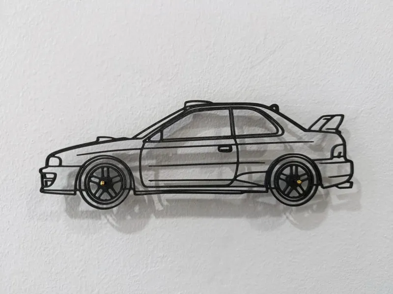 Silhouette della Subaru Impreza WRC - McRae