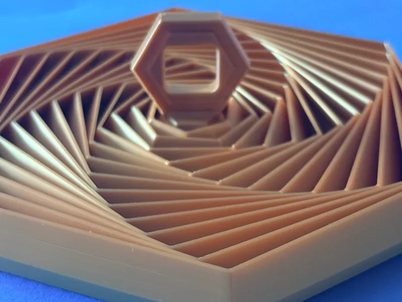 Satisfying Hex Spiral Ring Fidget