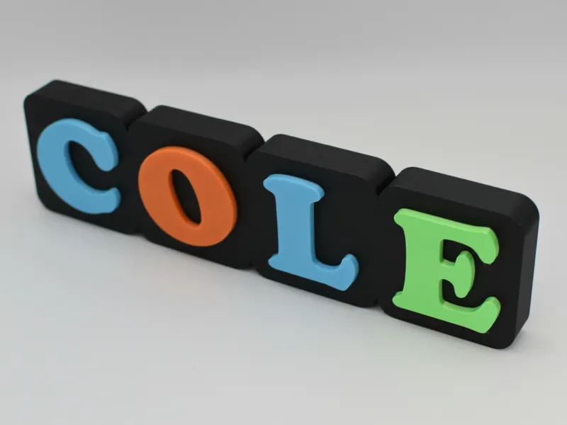 Customisable Tile Style Nameplate Sign Generator