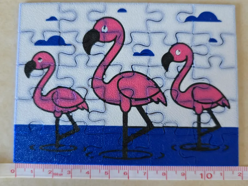 Kids Flamingo Puzzle 60% scale