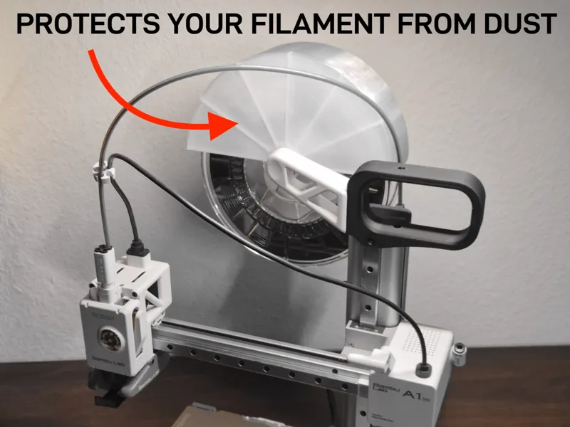 Filament Dust Cover for BambuLab A1 Mini 